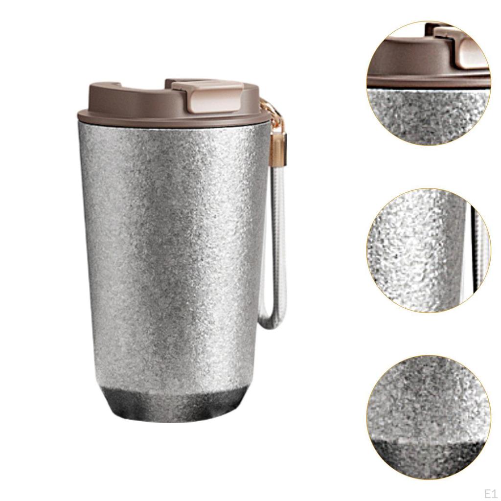 Isolierter Titanbecher Kaffee mit Und Kaltwasserflasche