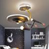Kids Room Lights Boys Bedroom Light Ceiling Lights Creative Star Trek Spaceship Model Lights Boys Room Light