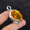 Faceted Citrine Pendant Original Gemstone Pendant 925 Sterling Silver Pendant Handmade Pendant Very Pretty Citrine Jewelry Anniversary Gifts