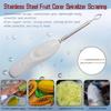 Electric Vegetable Corer Kitchen Drill,Stainless Steel Scraping Scale Machine Fruits Veggies Carving Tool & Seed Remover