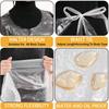 Waterproof Plastic Apron For Painting Bibs Disposable Smocks Bibs For Cooking Housework Picnic Clear Plastic For Adults Kids
