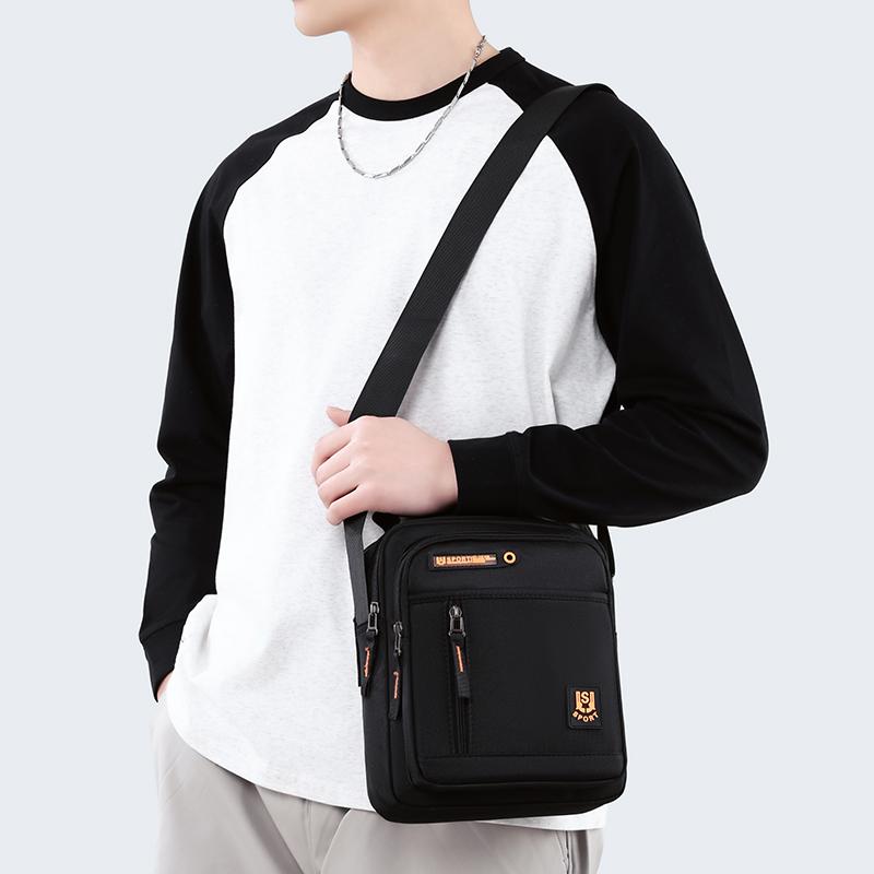 Men's Business Crossbody Shoulder Bag – Durable Oxford Cloth Sling with Big Capacity & Multiple Compartments