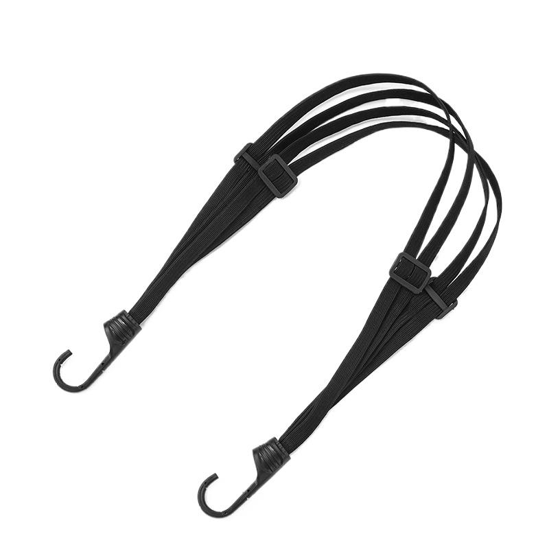 60/90cm Motorcycle Elastic Helmet Luggage Rope Shelf Binding Belt Retractable Elastic Binding Rope Fixing Rubber Band Accessory
