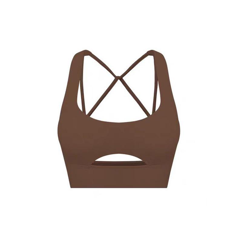 Shockproof Women's Sports Bra with Stylish Back: High-Elastic Support for Dance, Running, and Yoga.