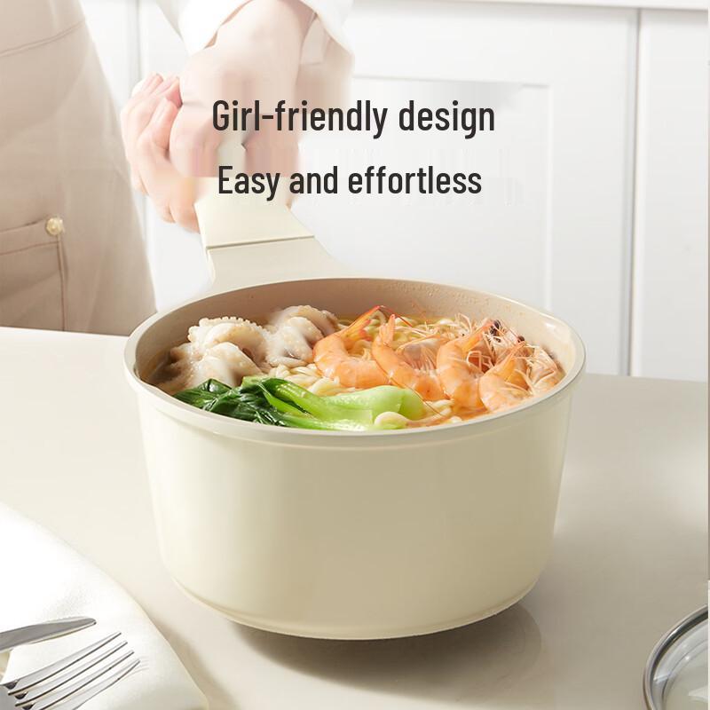 REDCHEF Titanium Ceramic Non-Stick Saucepan with Steamer Rack