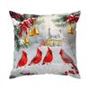 Christmas Red Bishop Pillowcase Bedroom Sofa Cushion Cover 100% Polyester Living Room Cushion Pillowcase Home Decor