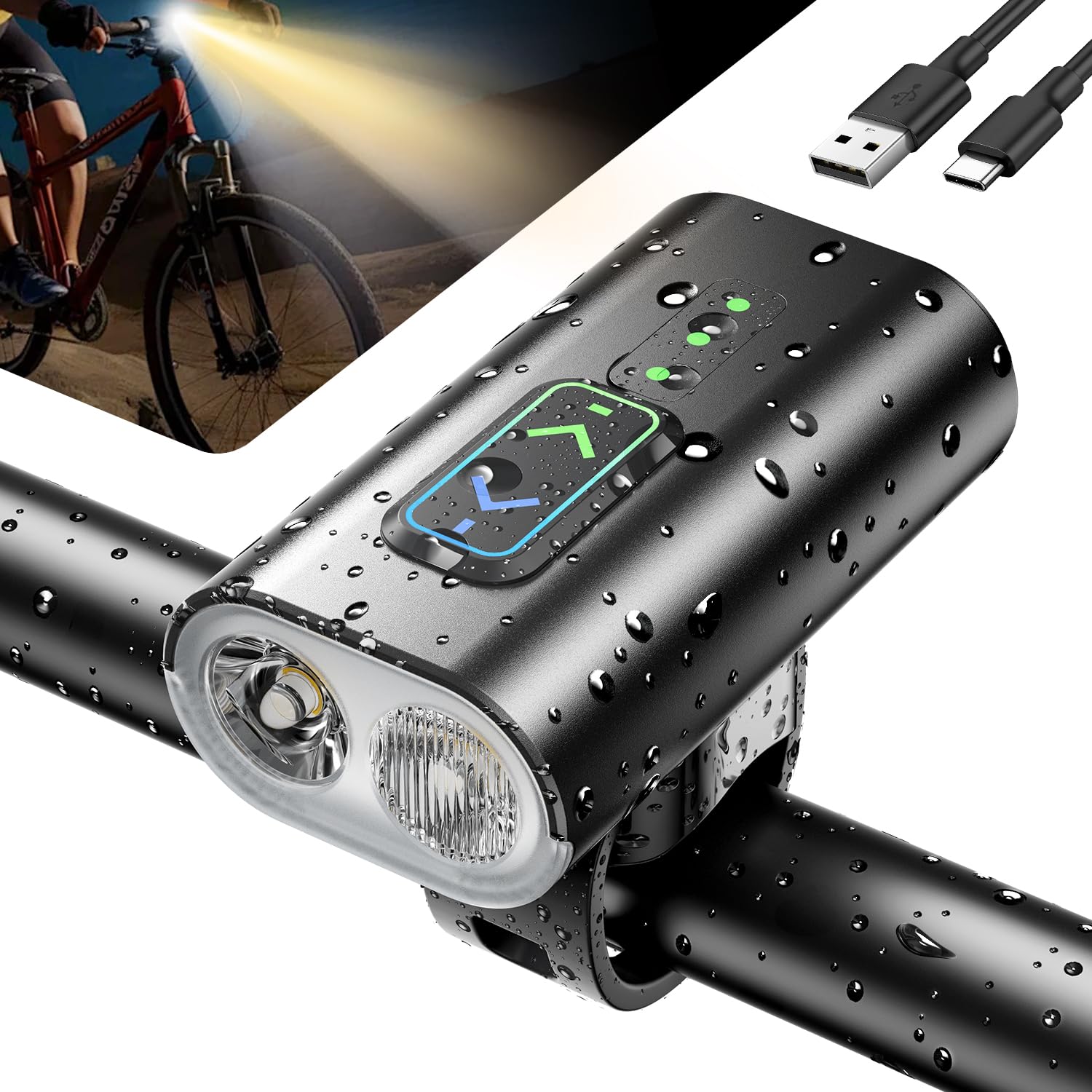 

Bicycle Light First Switching High Wide Memory Road Aluminum Alloy IPX5 Easy Compact and LED Also Functions as a Flashlight for Disaster Power and PSE
