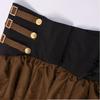 Women's Steampunk Gothic Skirt Halloween Pirate Costume for Christmas Role Play