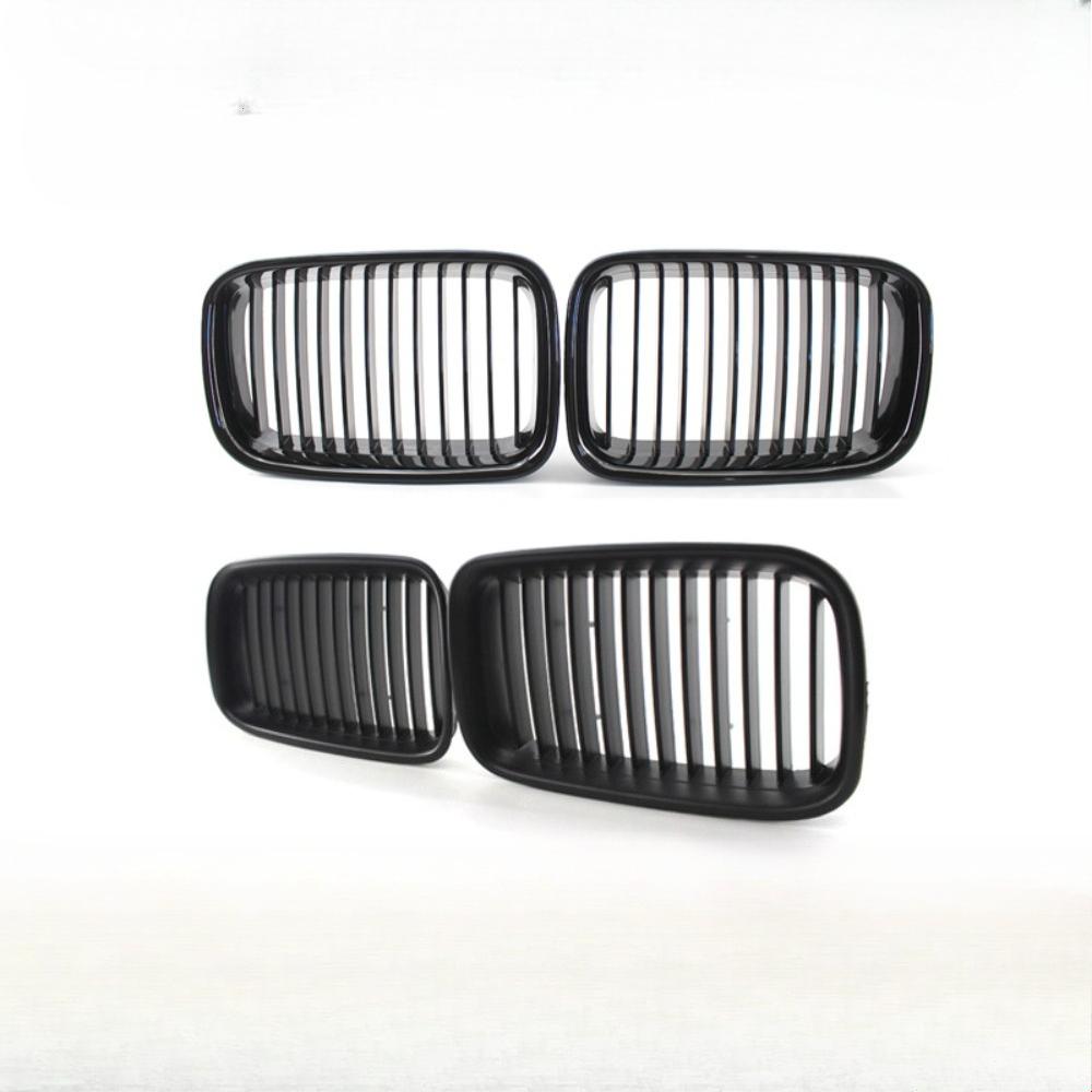 1 Pair Front Hood Bumper Kidney Grilles Grill Chrome for BMW 3-Series E36 Sedan Coupe Touring 1990-1996 51138122237 51138122238