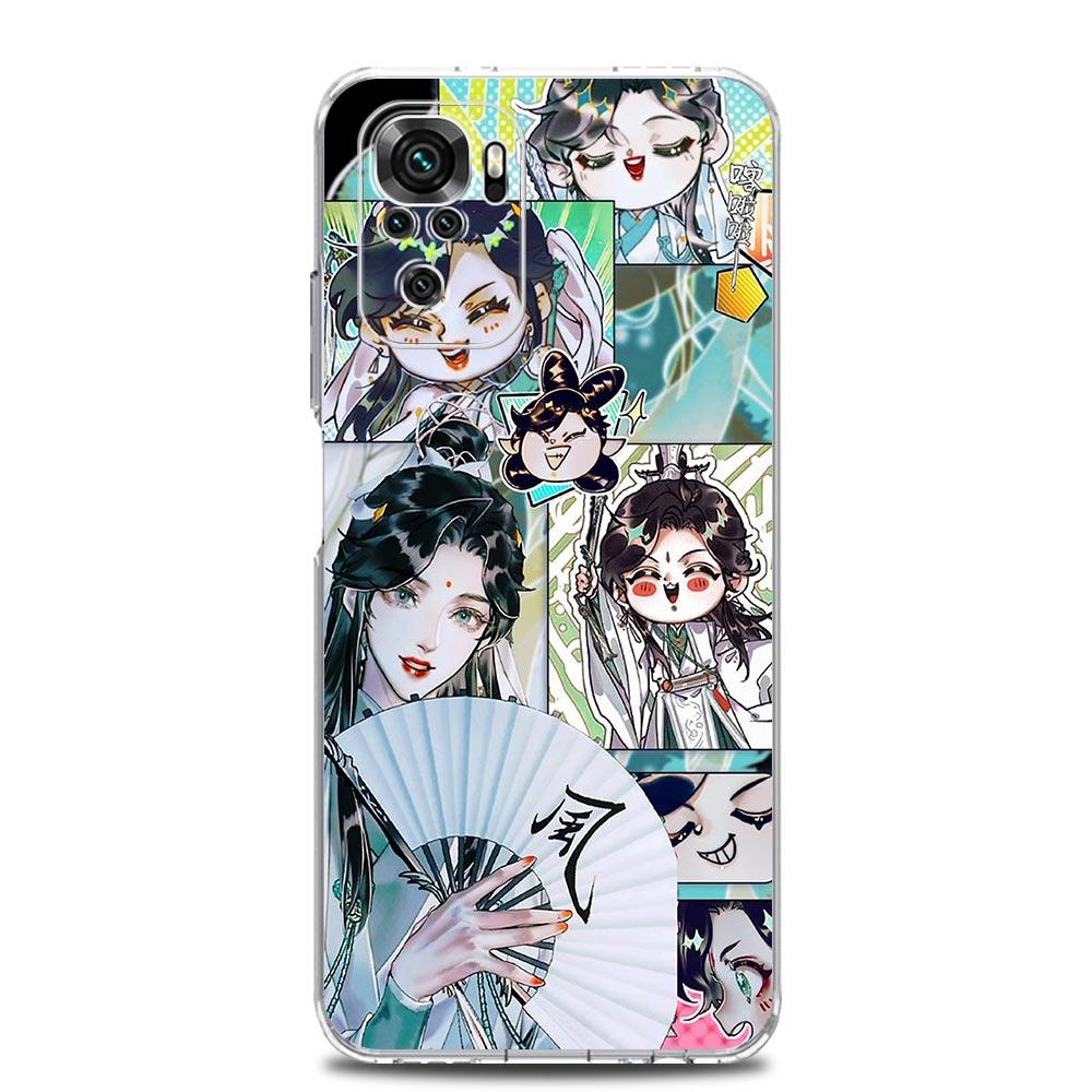 Heaven Official's Blessing Chinese Clear Phone Case For Xiaomi Redmi Note 12 5G 9S 9 8 10 11 Pro+ 9T 8T 10C 9C 9A 7 Pro Cover