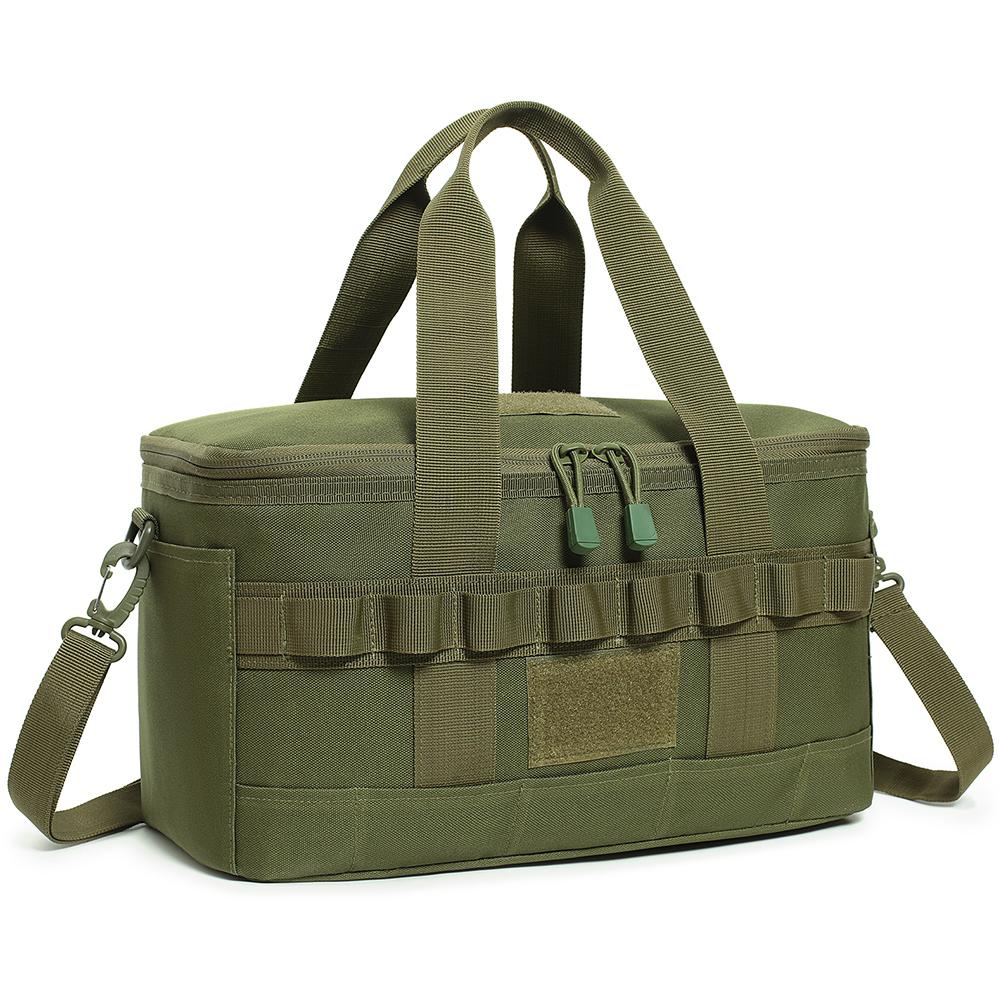 

Сумка-холодильник большой емкости для пикника на открытом воздухе, изолированный ланч-бокс для кемпинга, пикника, пляжа, работы, поездки армия зеленый