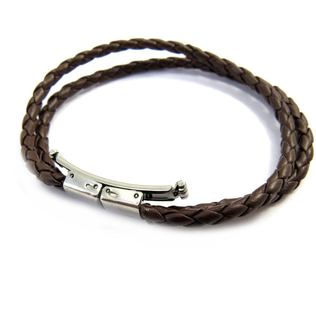 Les Trésors De Lily [M0739] - Mixed Brown 'Peaceful' Bracelet (2 Rows)