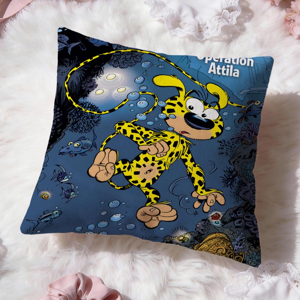 

Anime M-MarsupilamiS Cushion Cover Premium Comfort Reversible Pillow Cove -Two in One Design for Any Room & Car Interior 30cmx30cm