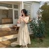 Square Neck Bubble Sleeve Floral Dress Children's Summer 2026 New Temperament Beautiful Gentle Waist Fairy Long Dress