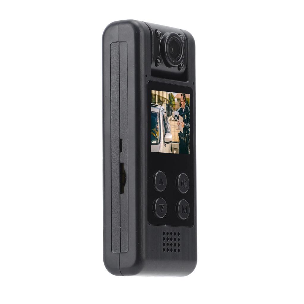 Body Worn Video Recorder 4K Ultra HD 140 Degree Wide Angle 1200 MAh WiFi Mini Back Clip Camera for Law Enforcement