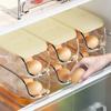 2-layer Sliding Storage Egg Box Refrigerator Kitchen Storage Automatic Rolling Egg Box Home Kitchen Accessories Organizer