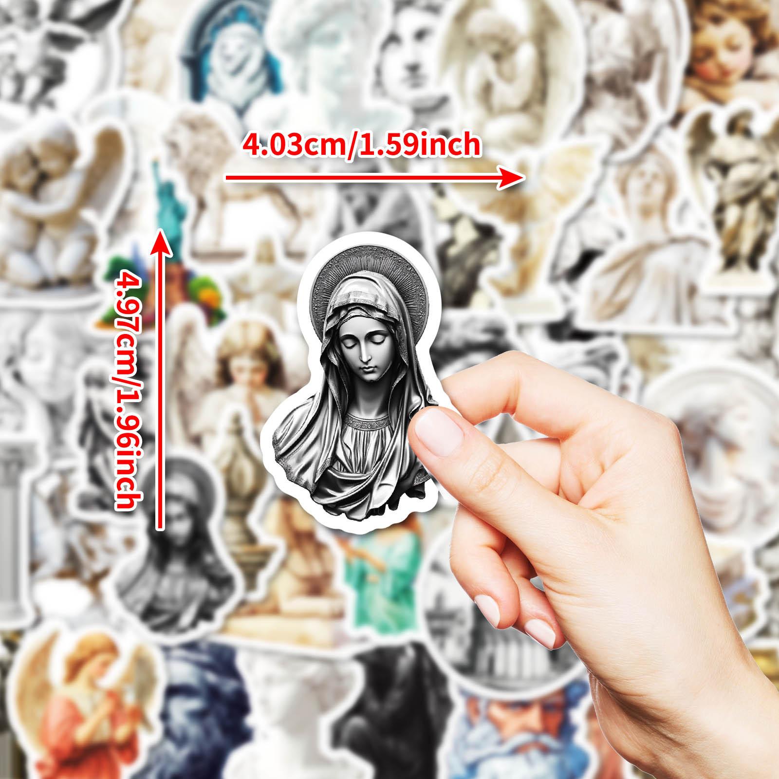 

50 Personalized European Art Plaster Graffiti Stickers Various Art Style Sculptures Do Not Repeat Decorative Stickers