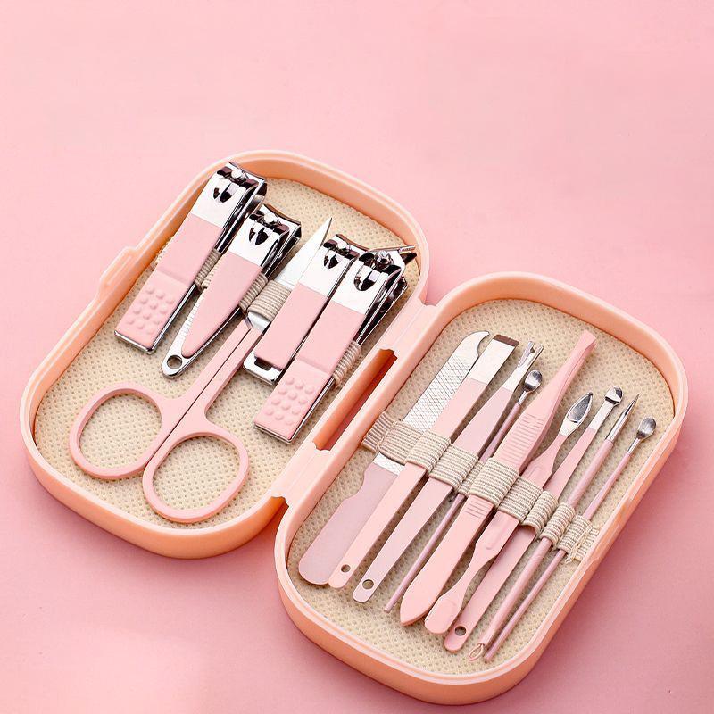 

Портативный набор кусачек для ногтей и маникюра конфетных цветов с ухочисткой