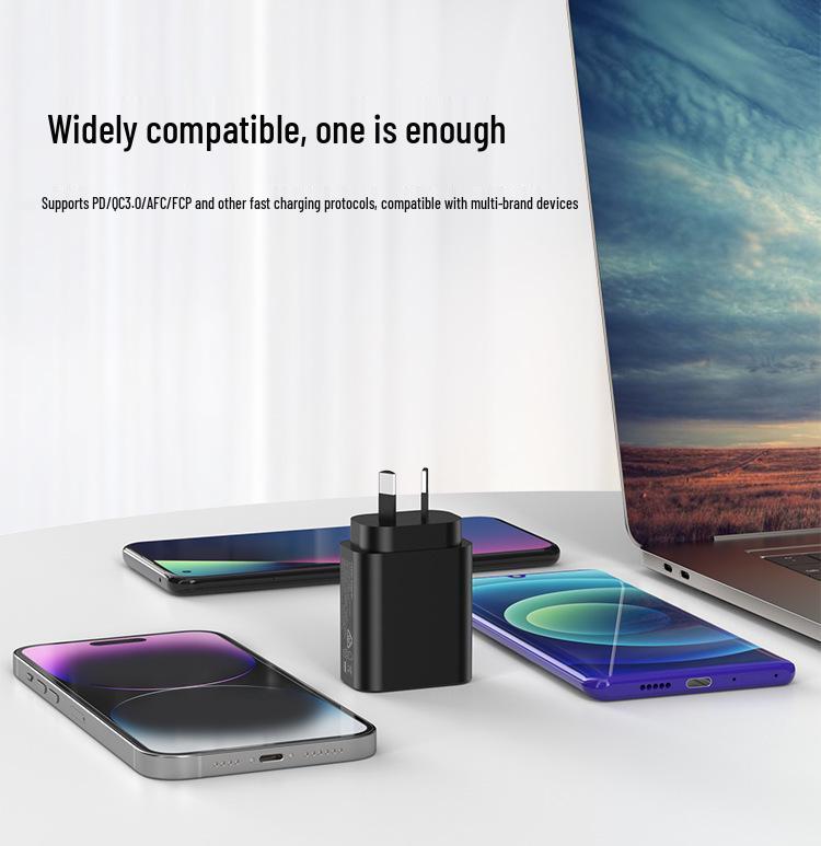 30W SAA Certified PD Multi-Port Charger: 2USB + Type-C