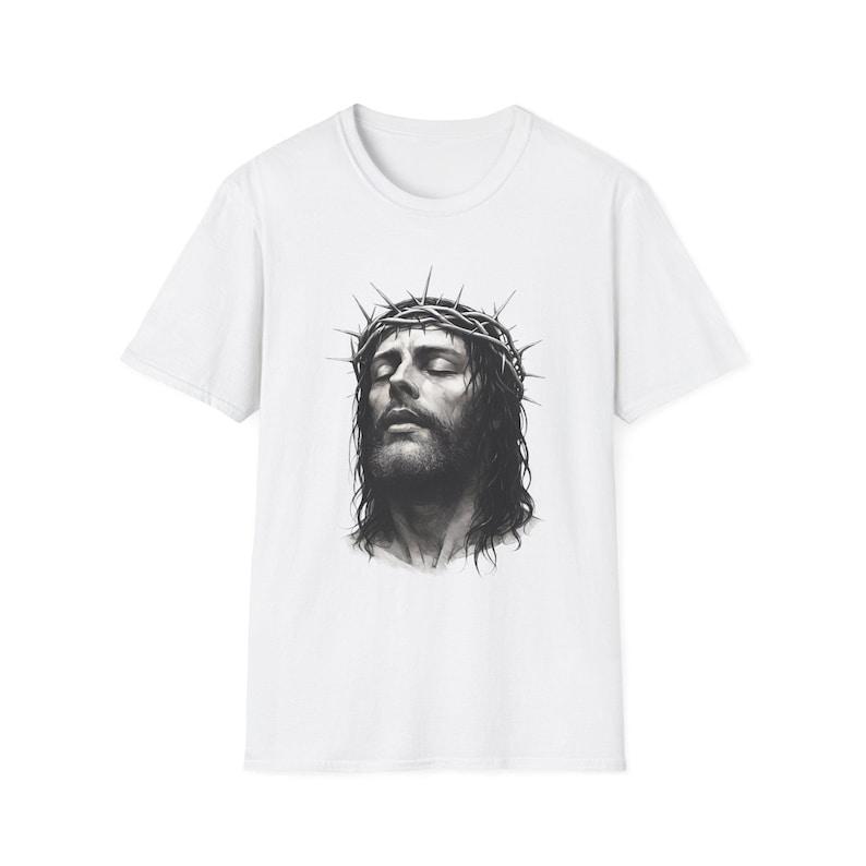 Christlicher Glaube Jesus Grafik T-Shirt Unisex Softstyle Baumwoll-Tee für Männer & Frauen Religiöse Kleidung Geschenk für Gläubige Ostern
