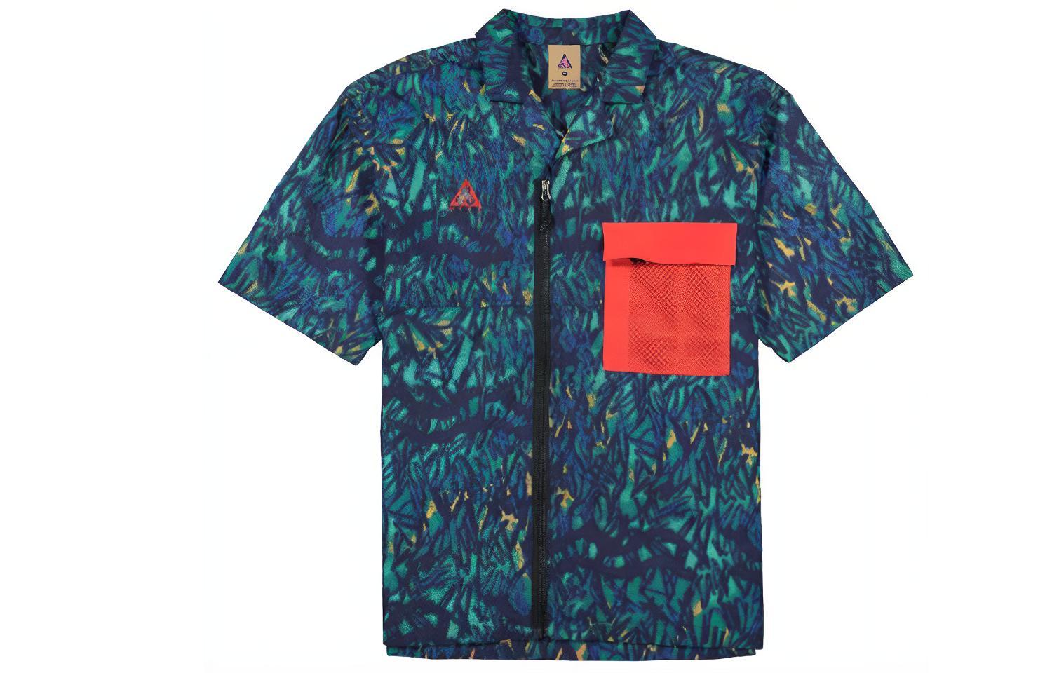Nike ACG Shirt Men s Royal Blue/Orange CD7636-405 M
