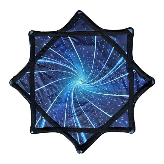 Flowstar Octagonal Scarf Juggling Toy for Beginners Double-Sided Print Cloth Fun Skill