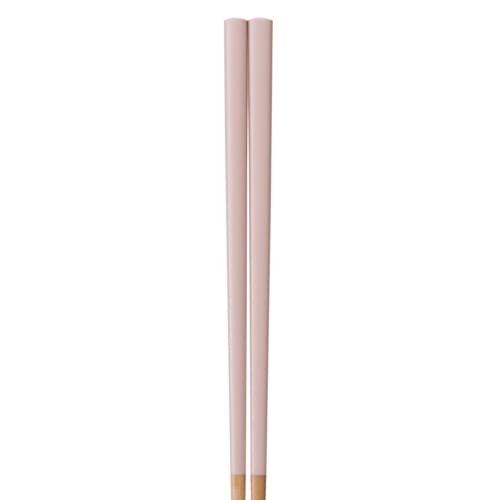 Nakano Wakasa Lacquer Chopsticks, Dishwasher Safe, Natural Wood, 23cm, Pink, Non-Slip, Easy to Grip, Made in Japan