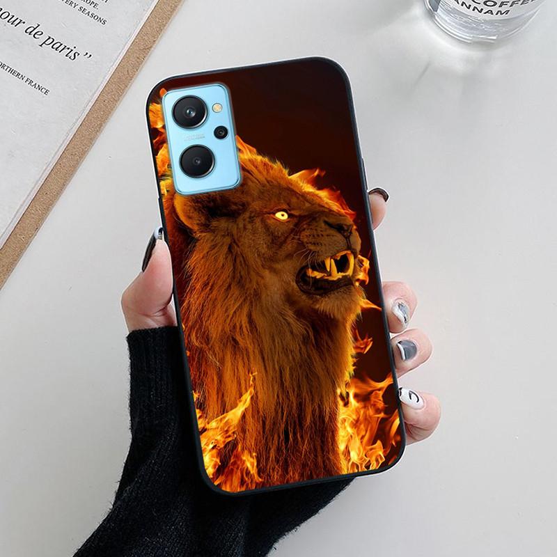 Voor OPPO Realme 9i Hoesje Mode Panda Bloemen Zacht Siliconen Achterhoezen voor Realme9i 4G Realme9 i Cover RMX3491 etui Fundas tas