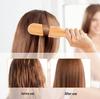 V-Shaped Boar Bristle Straightening Comb - Beechwood Curling & Styling Brush