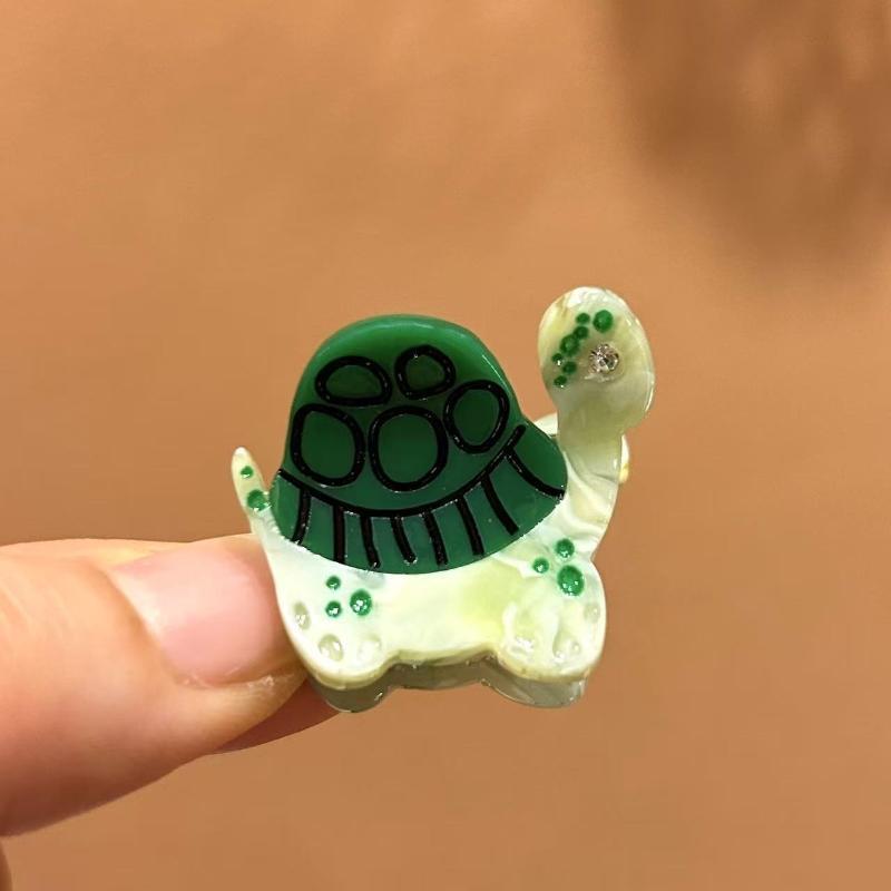 Trendy Mini Animal Acetate Hair Clips Y2K Cute Snail Butterfly Bird Hair Claws Sweet Spring Aesthetic Hair Accessories Women