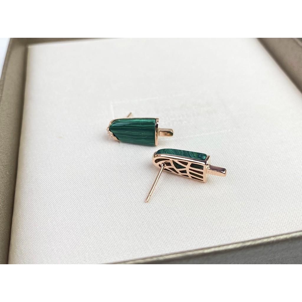 Ice Cream Earrings, Ice Cream Sticks, Top-notch Imported Diamond Earrings, Peacock   Lifelike and Finely Cut with Elegant Design