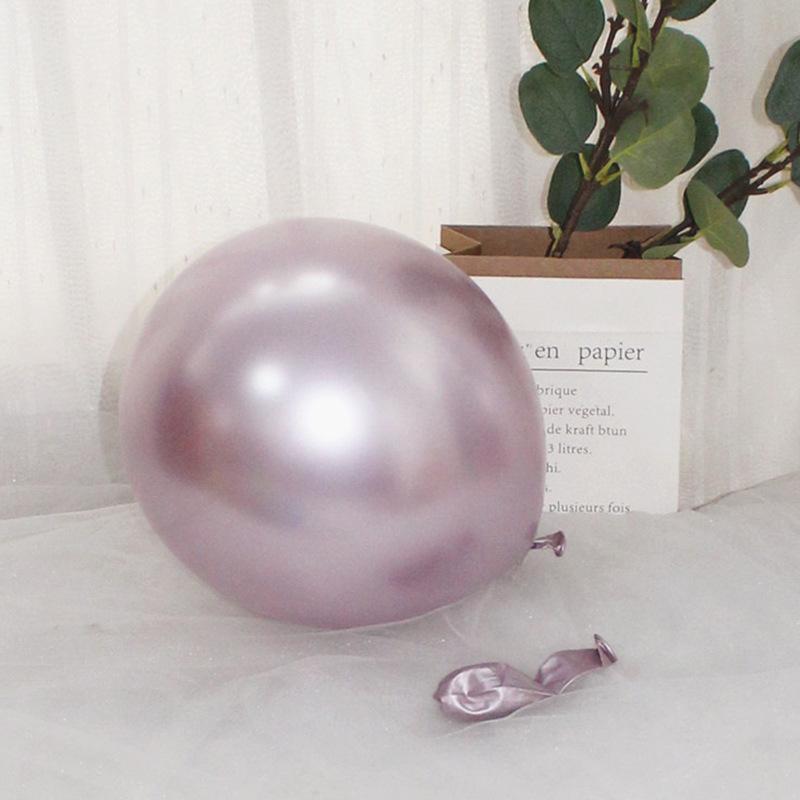 Metallic Latex Balloon Set for Birthdays, Weddings, and Holiday Decor