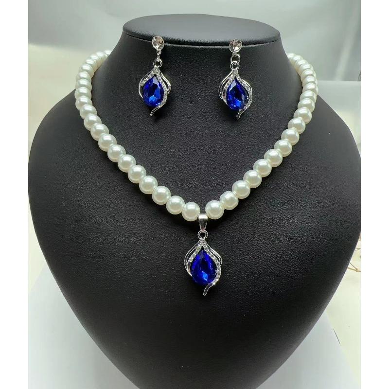 Korean Retro Pearl Diamond Fringed Neck Chain Internet Celebrity Temperament Design Sense Flower Bow Collarbone Chain Necklace Female