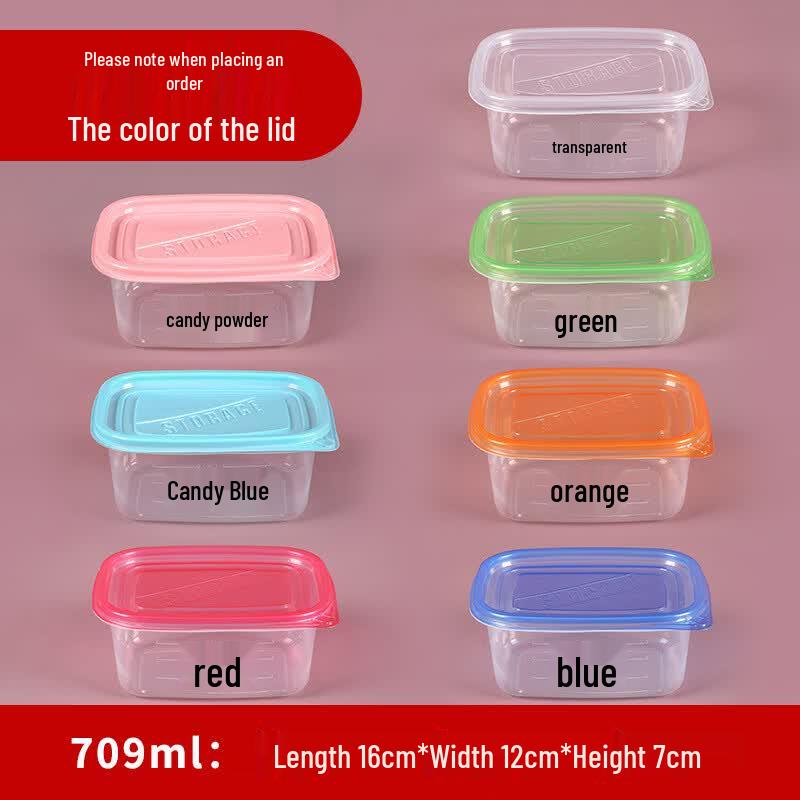 

Disposable Rectangular Food Containers with Lids