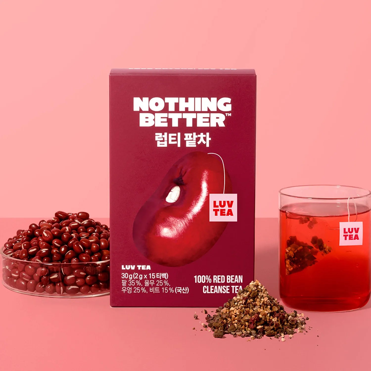 Nothing Better Luv Tea Red Bean Tea 15 Bags 1pack