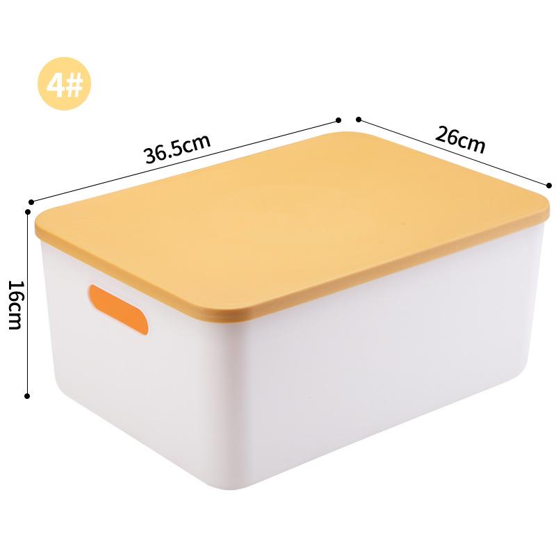 Schreibtisch-Aufbewahrungsbox für Kleinigkeiten mit Deckel, Kleiderschrank, Kleiderschublade, Aufbewahrungskorb aus Kunststoff, Behälter-Organizer für Kosmetika und kleine Dinge