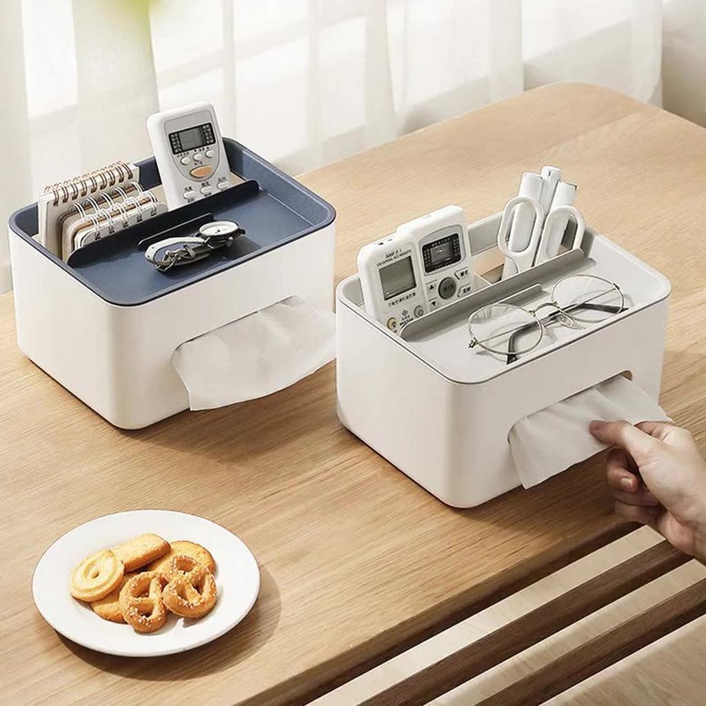 1pc-Tissue Box Napkin Holder Remote Control Storage Desk Organizer Office Multifunctional Sundries Ontainer Storage Home