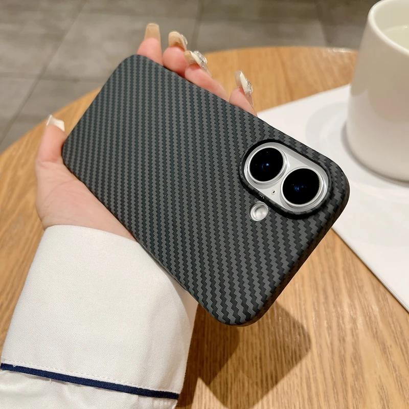 

Luxury Color Blocking Carbon Fiber Magnetic Phone Case For iPhone 15 14 16 Plus 13 12 16 Pro Max Hard PC Protector Magsafe Cover For iPhone 13 Pro