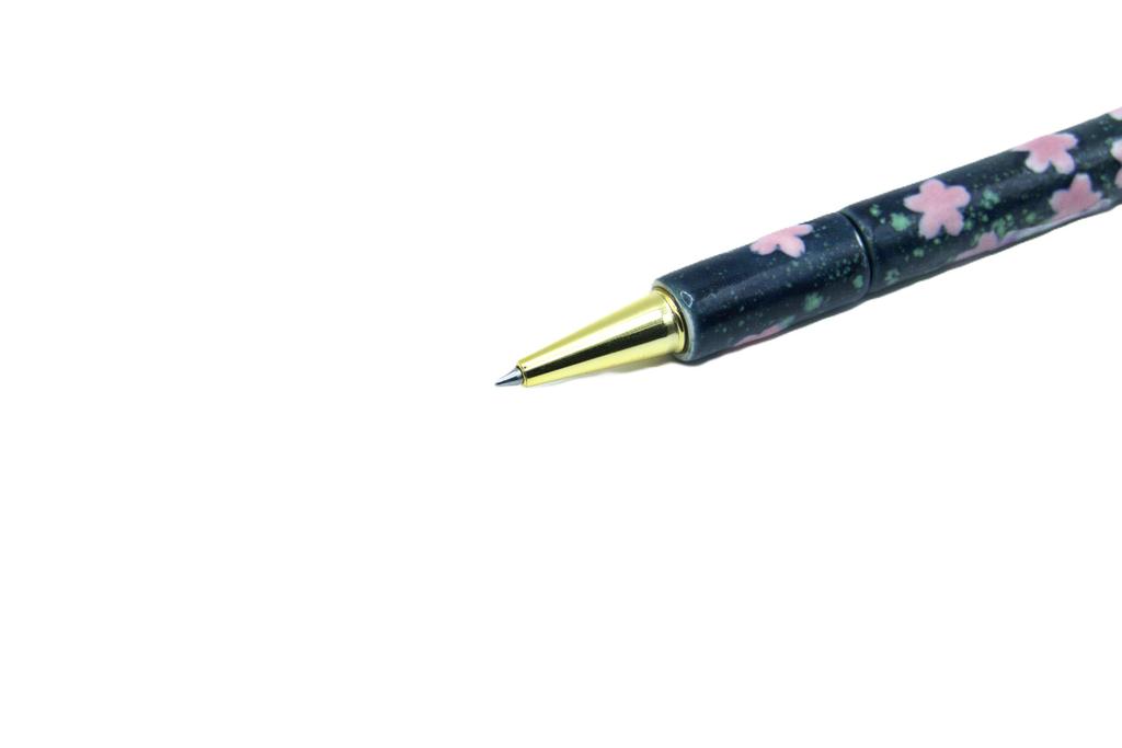 Kiyoteru porcelain rotary ballpoint cherry blossom blue star Japanese-made pen, pattern, CL_CTP_256