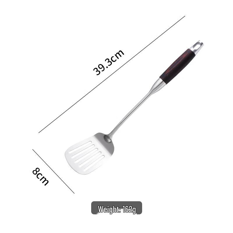 Wutuo 5-Piece 316 Stainless Steel Kitchen Utensil Set with Wood Handles