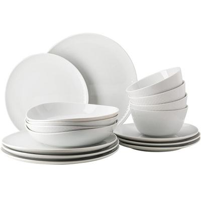 Rosenthal Junto Service In White Porcelain, 16 Pieces (10540-800001-28643)