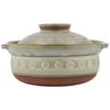 Banko Ware Ginpo Hana Mishima Extra Deep Pot, No. 6, Serves 1-2, Approx. 19cm Diameter x 15cm Height, Heat and Microwave Safe, Made in Japan, Product