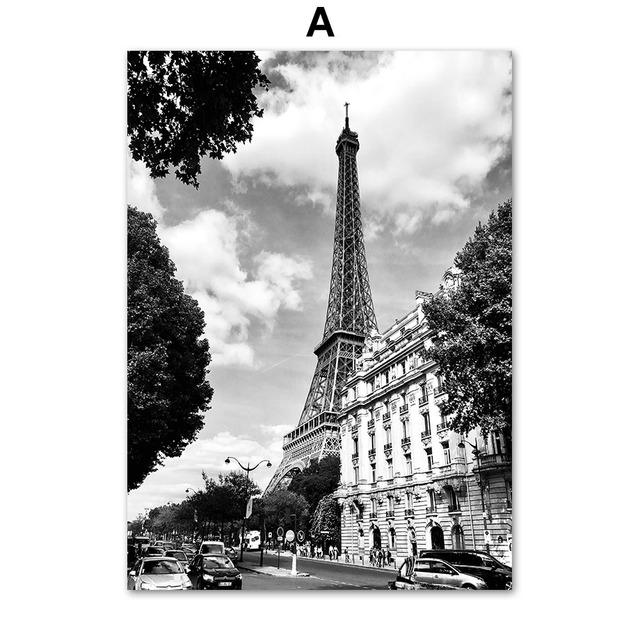 

Пейзаж Парижская башня велосипедное здание роза настенная живопись на холсте плакаты на скандинавскую тему и принты настенные панно для гостиной 21cm×30cm NoFrame