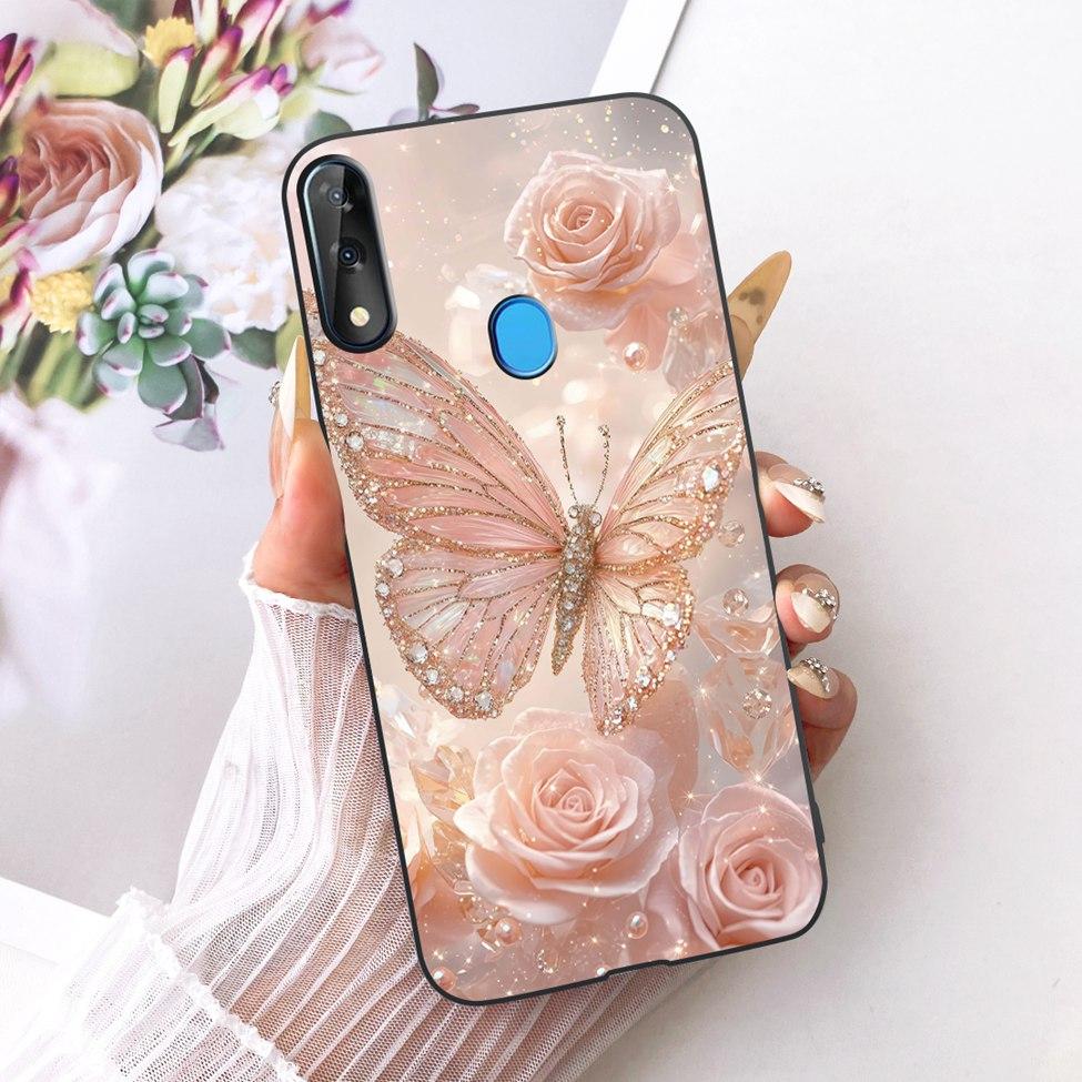 Phone Case For ZTE Blade V10 Cover Silicone Cute Cat Fashion Funny Painted Casing For ZTE Blade V10 2019