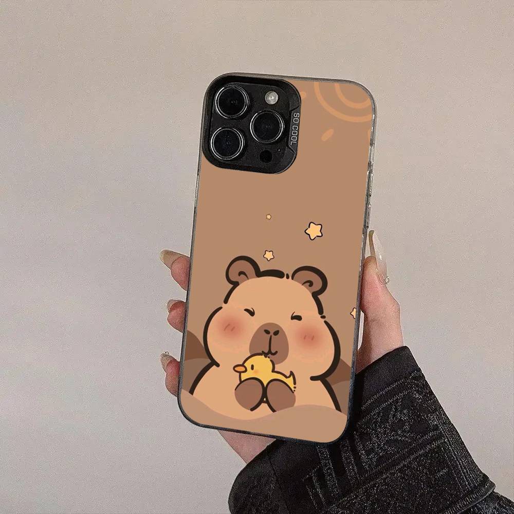 

Cartoon O-Opanchu Usagi Phone Case For IPhone 17 Air 16 15 14 11 12 13 Pro Max Plus X XR XS Colored Silver Hard Cover iPhone 12 mini