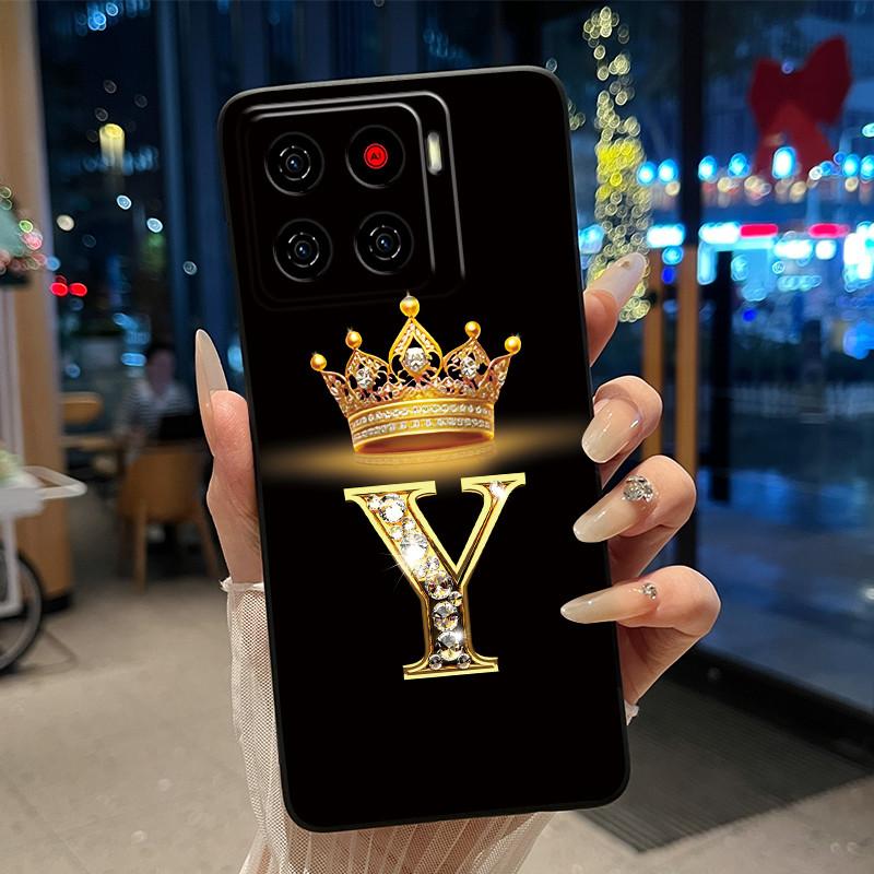 

Для ZTE Blade A56 (Z2473)/Nubia A56 Розкішний Чохол-Книжка З Літерою Для ZTE Blade A56 Pro М який Силіконовий Чорний Чохол Ударостійкий Корпус ZTE Blade A56 Pro