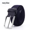 Stylish Men's and Women's Elastic Woven Belt with Pin Buckle