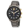 Greca Dome Chronograph Quartz Black Dial Men S Watch Ve6k00623