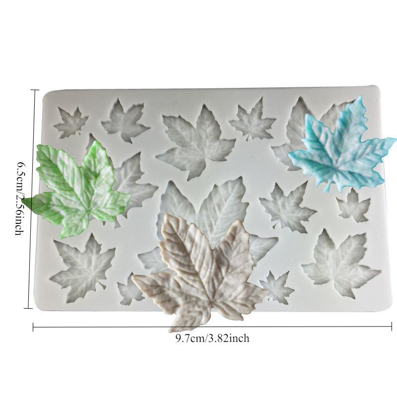 Leaf Silicone Mold 3D Impression Cake Baking Fondant Lace Cushion Chocolate Candy Dessert Tray Printing Mold Decorating Supplies