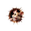 3D Cartoon Mouse & Cat Removable PVC Wall Sticker for Children's Room Decoration